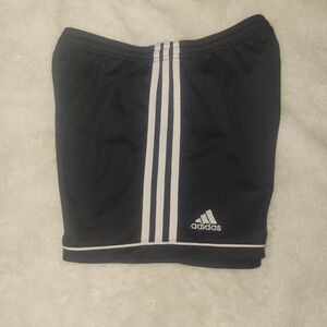 Adidas Climalite Shorts Womens XS Extra Small Black Elastic Waist Draw